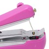 Pssopp Mini Single Stitch Handheld Sewing Machine, Pink, Hand Powered,