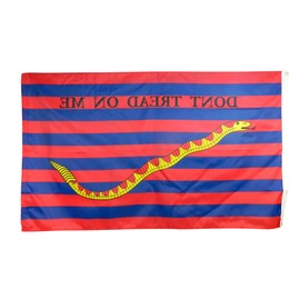 South Carolina Naval Ensign Revolutionary War Flag, "Dont Tread On Me", Made in USA (2x3')