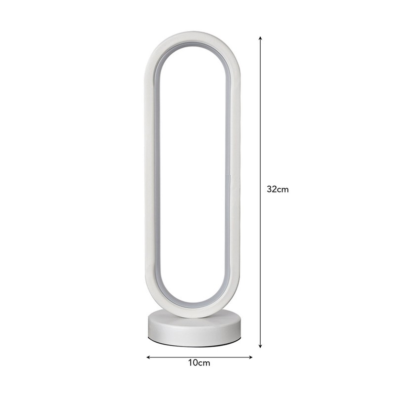 Modern Desk Lamp 3W USB Oval Dimmable Eye Care LED