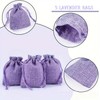 3drom 5 Lilac Hessian Bags filled with Natural Organic French