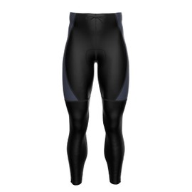 Sparx Men's Super Roubaix Thermal Cycling Tight Bike Bicycle Pants Cool Max Padded (Black/Gray, Medium)