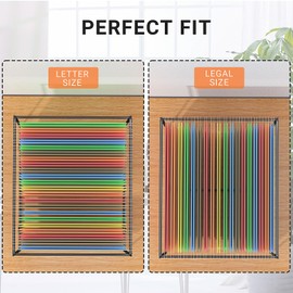 New Hanging File Folder Frame Letter/Legal Size,10.9" H,File Cabinet Organizer,Hanging File Folders Holder,Heavy Loads Desk Organizers Filing Box Inserts for Office,Stable,Sturdy,2 Packs