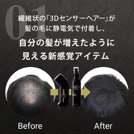 Aderans Hair Powder, Hair Plus, Speed E Premium, Black, 1.1 oz (30 g), Increases Volume, Increases Hairs, Gray Hair, Thin Hair Parts, Whorls, Gray Hair, Conceals Thin Hair