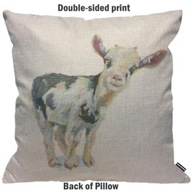 HGOD DESIGNS Cushion Cover Baby Smiley Cow Watercolor,Throw Pillow Case Home Decorative for Men/Women Living Room Bedroom Sofa Chair 18X18 Inch Pillowcase 45X45cm