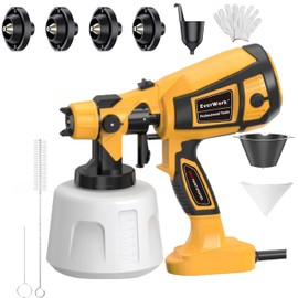 Paint Sprayer Tool 1000W High Power Electric Spray Paint Gun,4 Copper Nozzles Easy to Clean for Walls Garden Chairs Fence etc