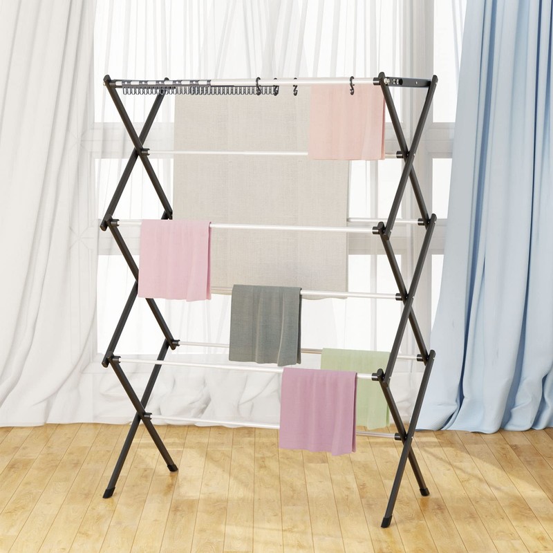 KeingGcopr Foldable Drying Rack Clothing, Clothes Drying Rack Collapsible Indoor,