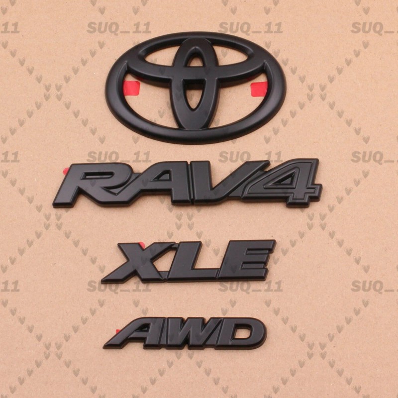 Unbranded 2019-2025 Blackout Overlay Kits For Rav4 XLE AWD Rear