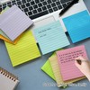 (9 Pack) Lined Sticky Notes 4x4 Post Sticky Notes with