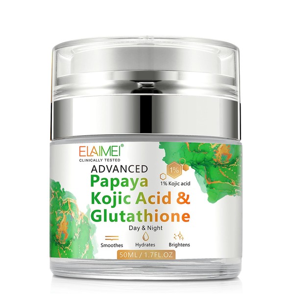 TEEROVA Papaya Cream, Anti-aging Hydrating Natural Formula with Glutathione for