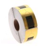 1 Rolle (500 Stück) selbstklebende SQUARE-GOLD Modellier-Schablonen Goldschablonen für die