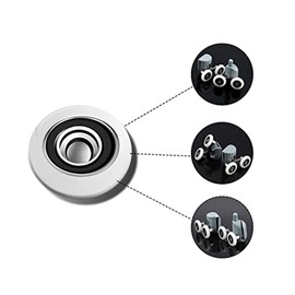 Axinyue 10 x Shower Cubicle Rollers, Shower Door Rollers, Rollers for Shower Door, Shower Cubicle Rollers, Replacement Rollers for Shower Cubicle Door, Shower Door Rollers