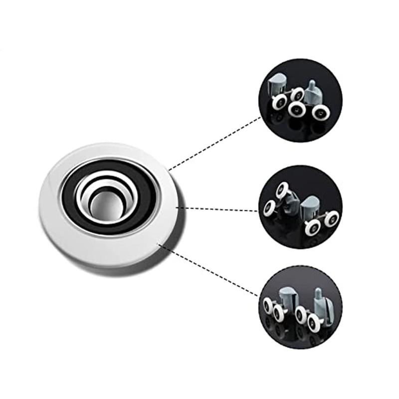 Axinyue 10 x Shower Cubicle Rollers, Shower Door Rollers, Rollers