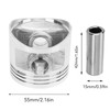 55mm Engine Piston Kit 15mm Pin Rustproof Replacement for LIFAN
