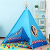 POCO DIVO Apache Turquoise Teepee Tent Kids Indoor Playhouse Children