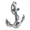 Nautical Ocean Marine Polished Aluminum Metal Ship Anchor Wall Decor