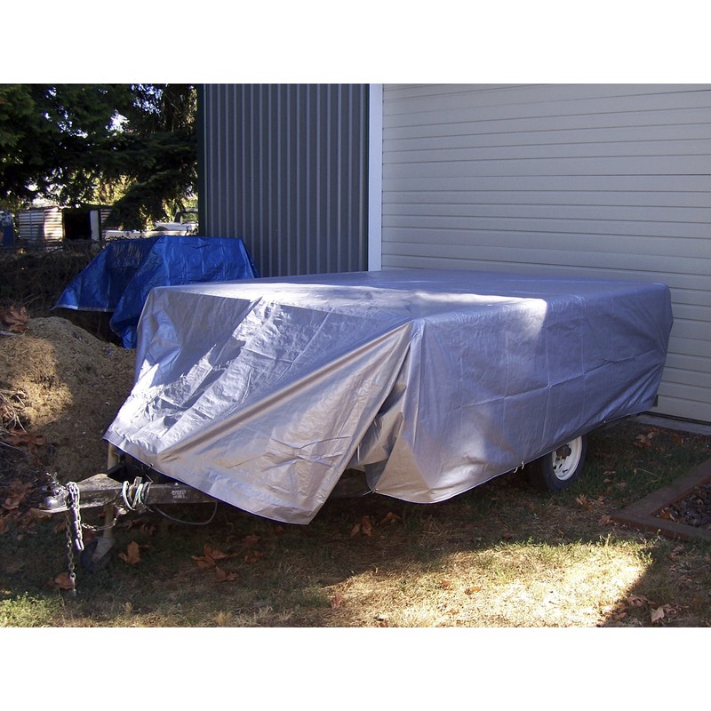 12' x 28' Silver & Blue Reversible Premium Tarp