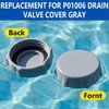 9 Pcs Pool Drain Valve Cap and Connector Set, Swimming