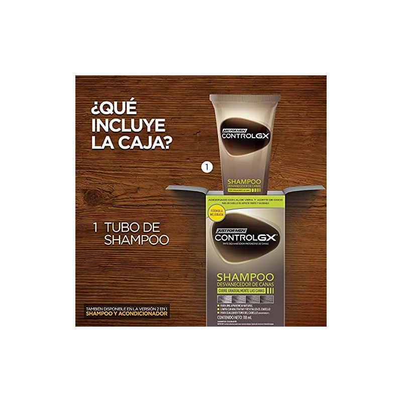 Just for Men Control Gx Shampoo Desvanecedor Progresivo De Canas,