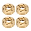 4PCS RC Wheel Hex Hub Adapter 1.9 2.2in Rustproof Widen