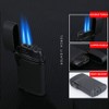 Mini Double Torch Lighter Windproof Butane Refillable Lighters Compact Pocket