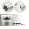X AUTOHAUX 2 Pcs 3/8" NPT Male Thread Head Socket