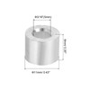 PATIKIL 20pcs 5mm Wire Rope Stop Sleeves Aluminum Crimp Loop
