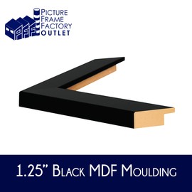 (1) -13x39-1.25" Flat Black Profile - Puzzle Frame - Hanging Hardware and Plexiglass Included