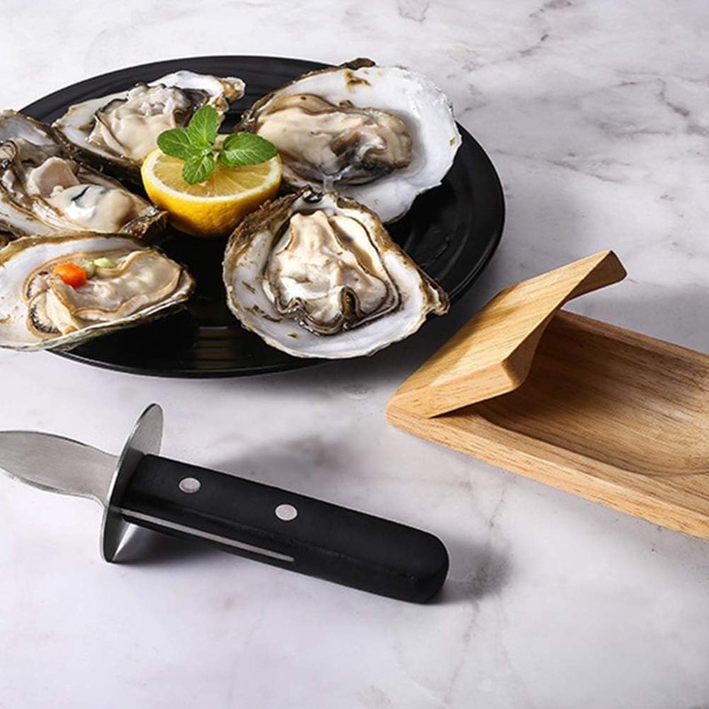 Fansoftiks Oyster Shucking Opener Shucker Seafood Clamp Tool Holder Shellfish