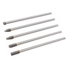 5pcs Rotary Tool Carbide Burr Set 150mm Double Grain Long