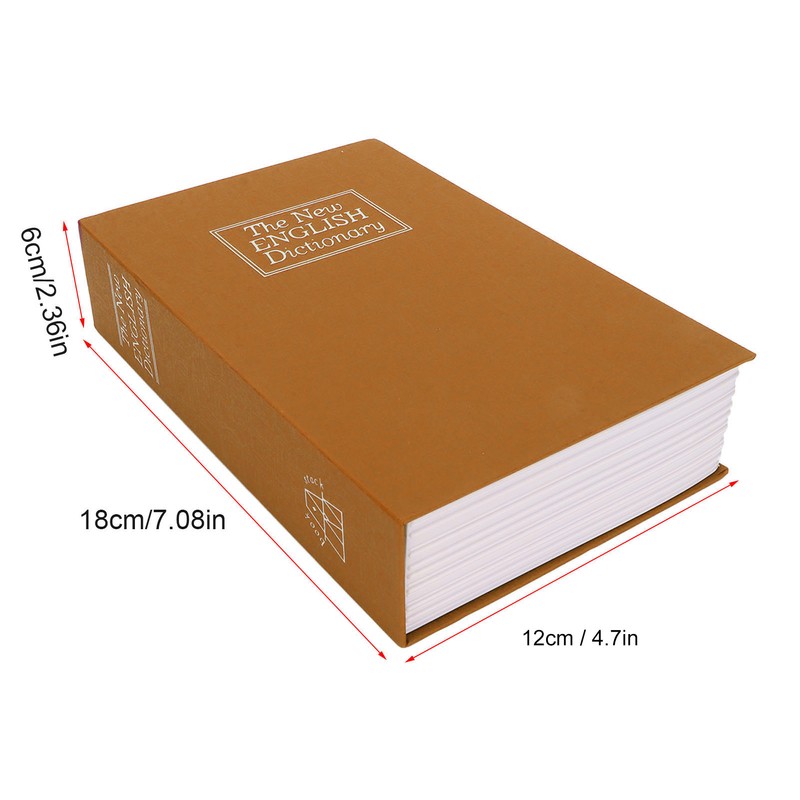 Book Safe Small Diversion Book Safe Storage Lock Box Money