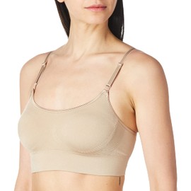 Warner's Women's Easy Does It Dig-Free Band with Seamless Stretch Wireless Lightly Lined Convertible Comfort Bra Rm0911a, Toasted Almond, XX-Large