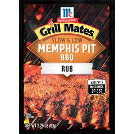 McCormick Grill Mates Memphis Pit Barbeque Rub (2.25 Ounce (Pack of 6))