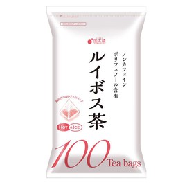 Iris Plaza Rooibos Tea Tea Bag, 0.07 oz (2 g) x 100 Packs, 7.1 oz (200 g), Triangle Tea Bag, Zipper Bag
