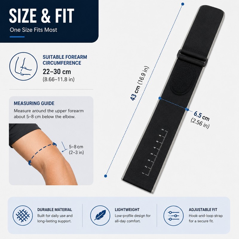 Adjustable Elbow Brace for Sports – Targeted Compression with Removable