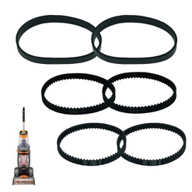 Dorifa 6 Pcs Replacement Belt Set Compatible with Bissell ProHeat 2X Revolution Pet Pro Model 1548, 1551, 1551W, 1550 Carpet Vacuum Cleaner, Replace Parts 1606418, 1606419, 1606428