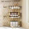 Yatiney 3-Tier Lazy Susan, Rotating Spice Rack, Spinning Organizer, Industrial