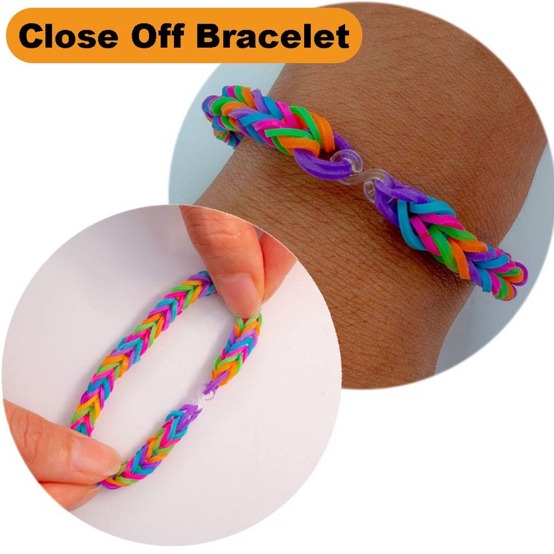Creammuffin White S Clip for Loom Rubber Band for DIY