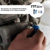 Veemoon 16pcs Brake Fluid Connector Blue Accessories Car Kit Car