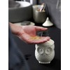 123Arts Ceramic Owl Shape Soap Dispenser Soap Bottle Lotion Bottle
