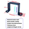 6 PCS 2x2" Square Pipe Tube Strap Clamps,2 inch metal