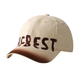 Karsaer G0185 Women's Cap, Deep, Large, UV Protection, Overfit, Stylish, Cotton, Baseball Cap, Adjustable, 100% Cotton, UV Protection, Popular, Unisex, beige
