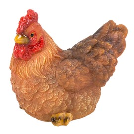 Uvia Hen H17170 Mini Hen 2.0 x 1.2 x 1.6 inches (5 x 3 x 4 cm) Doll Figurine Figurine Animal Garden Decoration Realistic Cute Bird