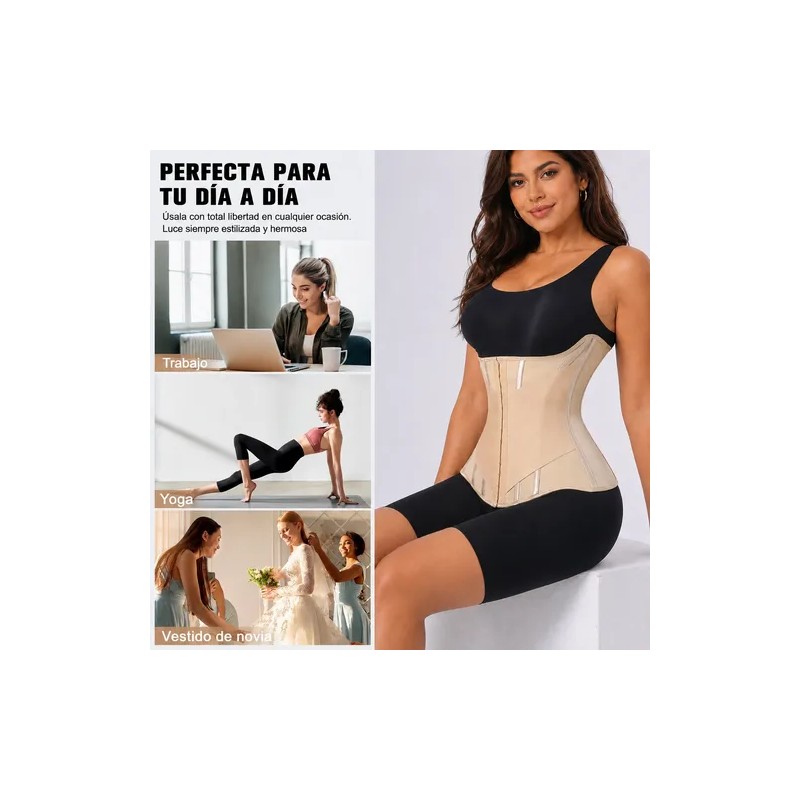Cinturilla Reductora Doble Compresión Abdomen Reloj De Arena