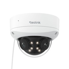REOLINK 4K 8MP 180° Dual-Lens PoE IP Camera, IK10 Vandal-Proof, Person/Vehicle/Animal Detection, Spotlight Color Night Vision, 2 Way Talk, IP67 Weatherproof, No PT Supported, Duo 2V PoE