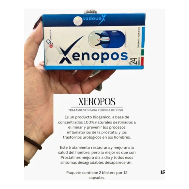 Xenopos - 24 Capsulas ( Original ) Natural Sin Sabor