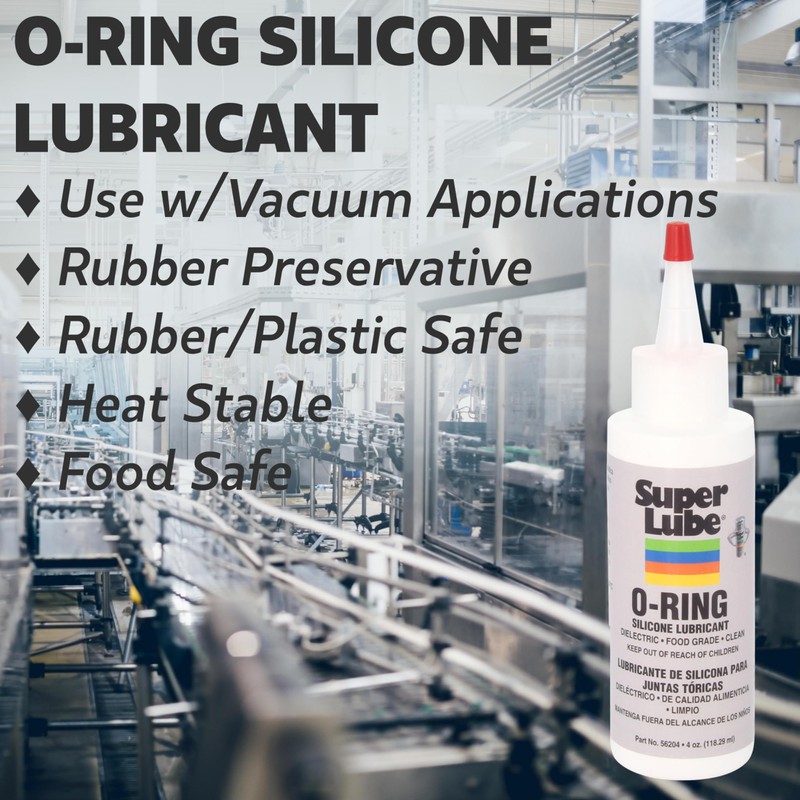 Super Lube Super Lube 56204 O-Ring Silicone Lubricant, Clear