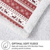 Christmas Blanket Red Reindeer Bed Blanket Fluffy Fleece Bed Throws