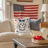 QIONG MENG 4th of July Pillow Covers 18x18 Inch Golden
