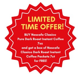 NESCAFÉ NESCAFE CLASICO Dark Roast Instant Coffee 7oz - BUY 1 GET 1 (FREE SHIPPING)