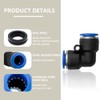 Bwintech 12 Pcs 6mm 90 Degree Elbow Push in Connect